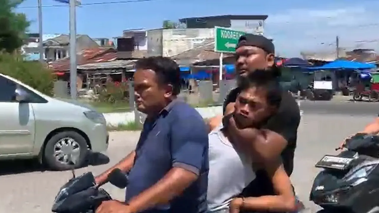 Begal Penumpang Angkot di Belawan Diringkus Polisi. (Dok. Istimewa)