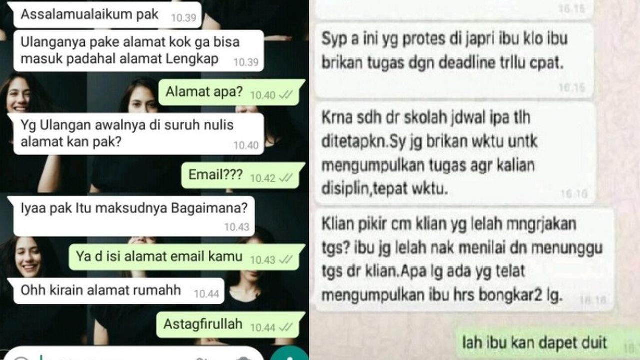 chat kocak guru dan murid