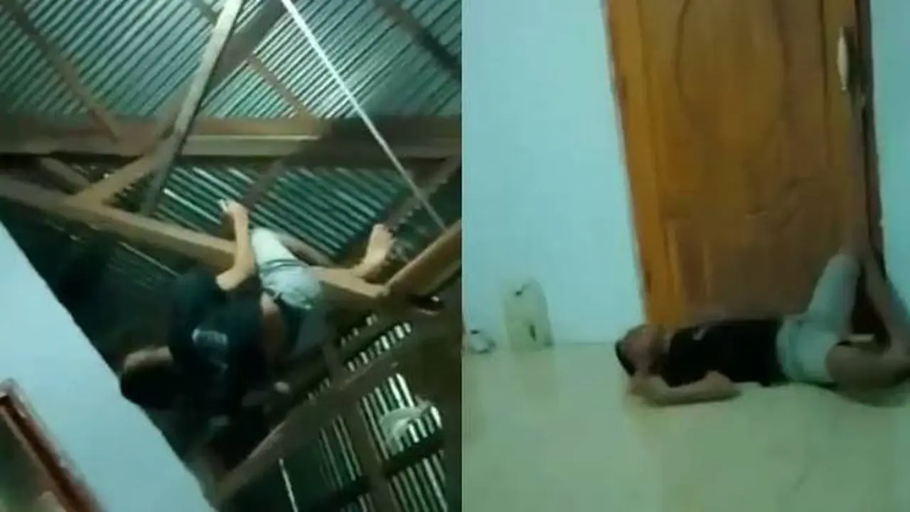 Latihan Jadi Spider-Man, Aksi Kocak Pria Ini Malah Berujung Apes