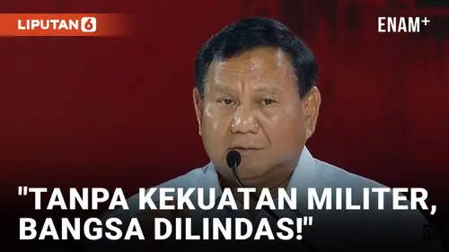 VIDEO: Debat Capres, Prabowo Singgung Kondisi Gaza Saat Sampaikan Visi-Misi