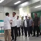 Jokowi-Prabowo bertemu di Stasiun MRT Lebak Bulus, Sabtu (13/7/2019). (Liputan6.com/Lizsa Egeham)