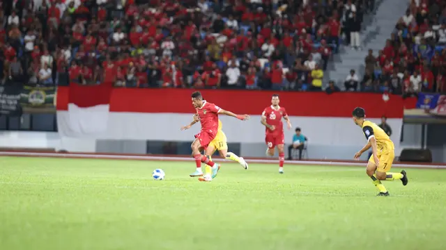 Foto: Kembali Bantai Brunei 6 Gol Tanpa Balas, Timnas Indonesia Lolos ke Putaran Kedua Kualifikasi Piala Dunia 2026