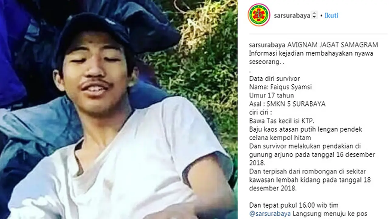 Pendaki Hilang