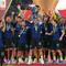 Inter Milan berhasil menambah gelar mereka pada musim ini dengan menyabet juara Coppa Italia pada Rabu (13/05/2026) malam waktu setempat. (AP Photo/Andrew Medichini)