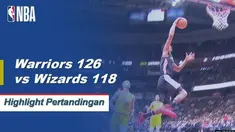 Stephen Curry meledak dengan 38 poin saat Warriors mengalahkan Wizards pada Kamis malam, 126-118.