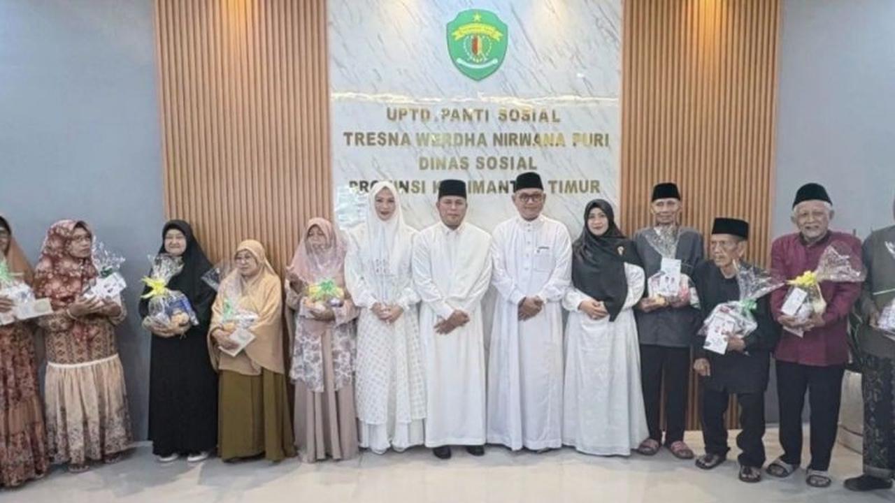 Gubernur Kaltim Rudy Mas'ud Awali Lebaran dengan Kunjungi Lansia di Panti Sosial Samarinda