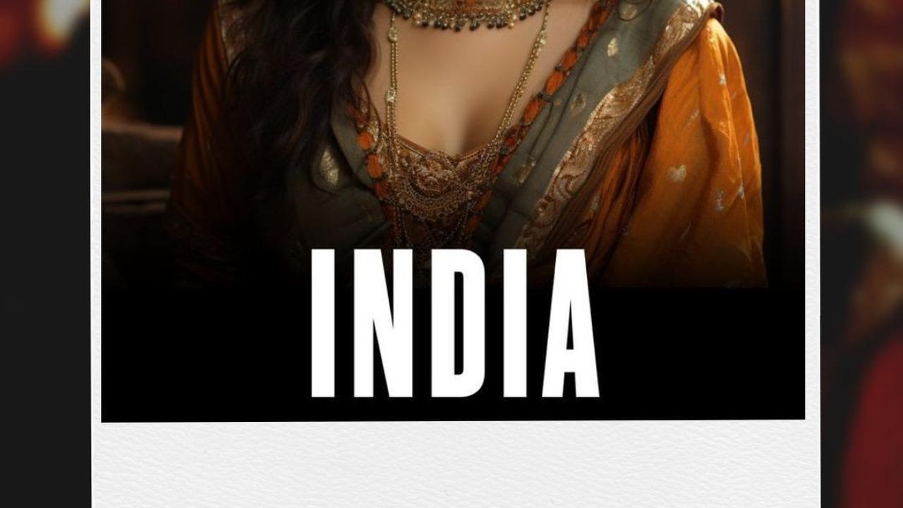 18. Nah, kalau ini definisi cantik di India menurut imajinasi Midjourney.