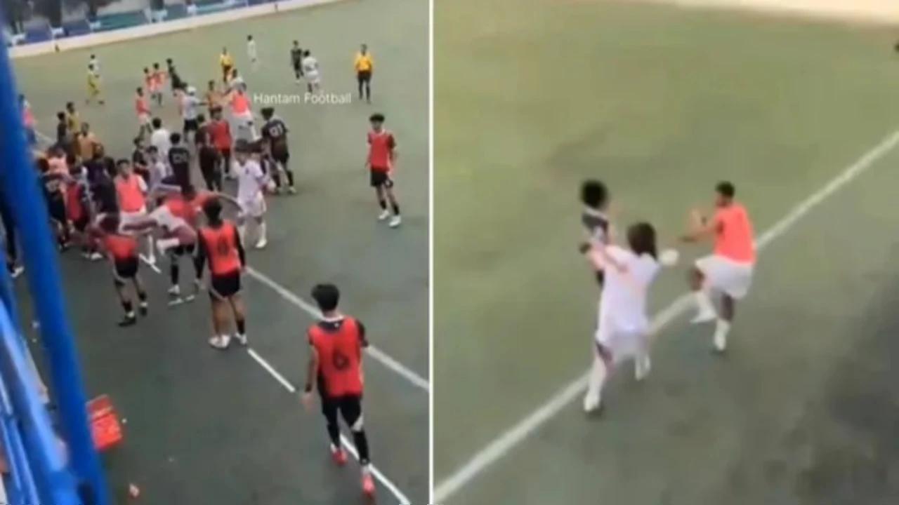Kronologi Pemain Bhayangkara FC Tendang Gaya Kungfu ke Pemain Dewa United dalam Laga EPA U20
