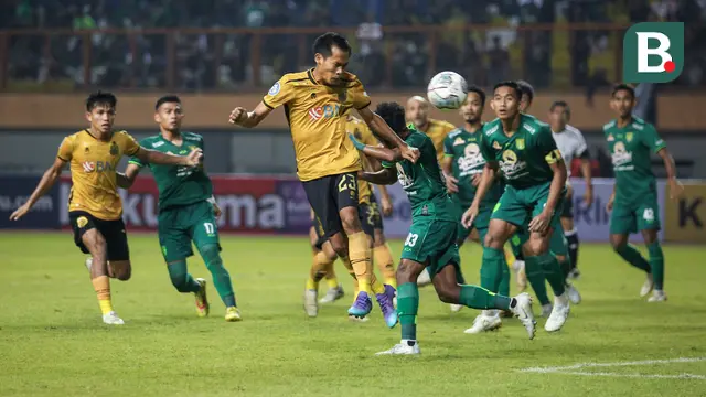 Foto: Gol Tunggal Wahyu Subo Seto ke Gawang Persebaya, Bawa Bhayangkara FC Raih Kemenangan Perdana di BRI Liga 1 2022/2023