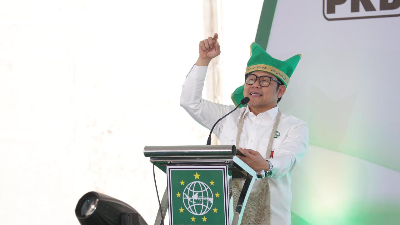 Ketua Umum Partai Kebangkitan Bangsa (PKB) Abdul Muhaimin Iskandar atau Gus Imin di Sekolah Pemimpin (Sespim) Perubahan Wilayah VII Sulawesi dan Papua di Malino, Jumat (20/9/2024) (Istimewa)