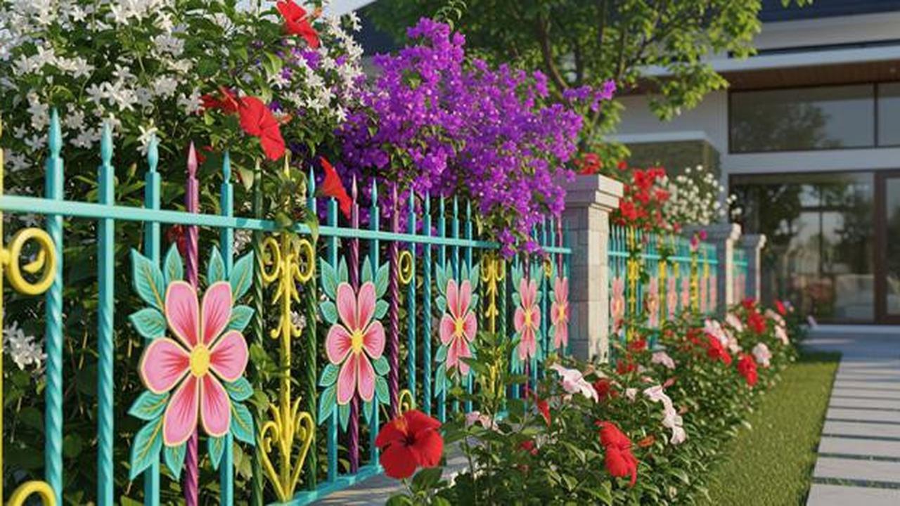8 Inspirasi Desain Pagar Taman Bunga yang Bikin Halaman Rumah Makin Estetik