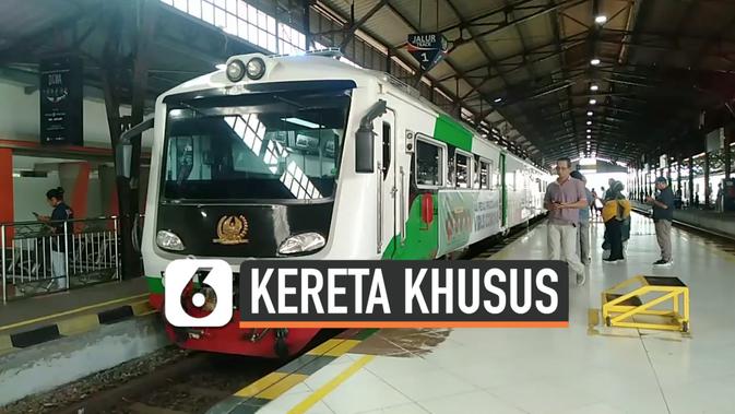 kereta inspeksi 1 VIDEO Virus Corona Merebak PT KAI Operasikan Kereta  