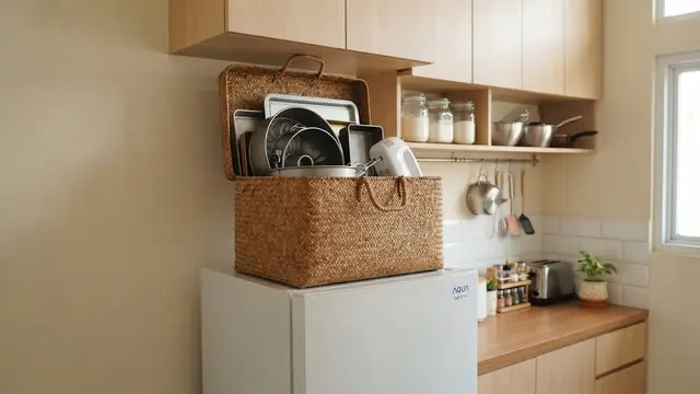 Menyimpan Peralatan Panggang di Dapur