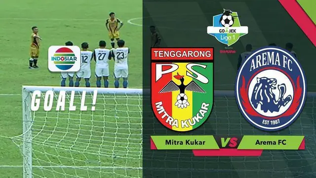 Berita video momen gol indah dari free kick pemain Mitra Kukar, Dedi Hartono, ke gawang Arema FC dalam lanjutan Gojek Liga 1 2018 bersama Bukalapak.