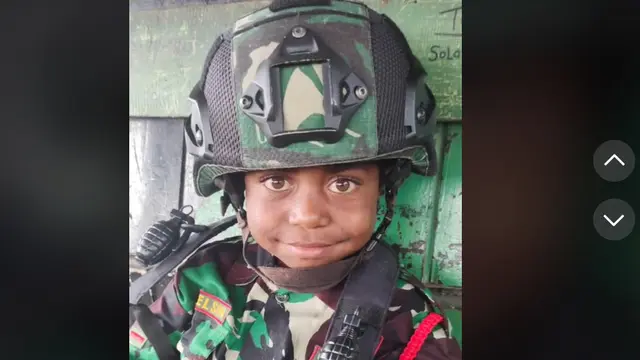Viral Sosok Melson Anak Papua Kesayangan Prajurit TNI, Pergi Sekolah Dikawal bak Cucu Presiden