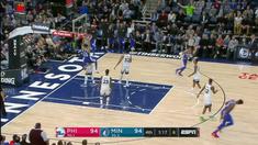 Joel Embiid get 28 points, 12 rebounds and eight assists as the 76ers defeat the Timberwolves in overtime, 118-112.