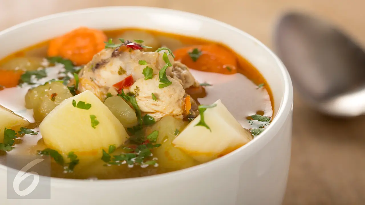 Ilustrasi Sup Ayam