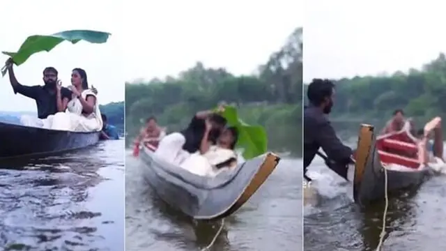 6 Foto Prewedding di Sungai Ini Penuh Perjuangan, Bikin Ngakak