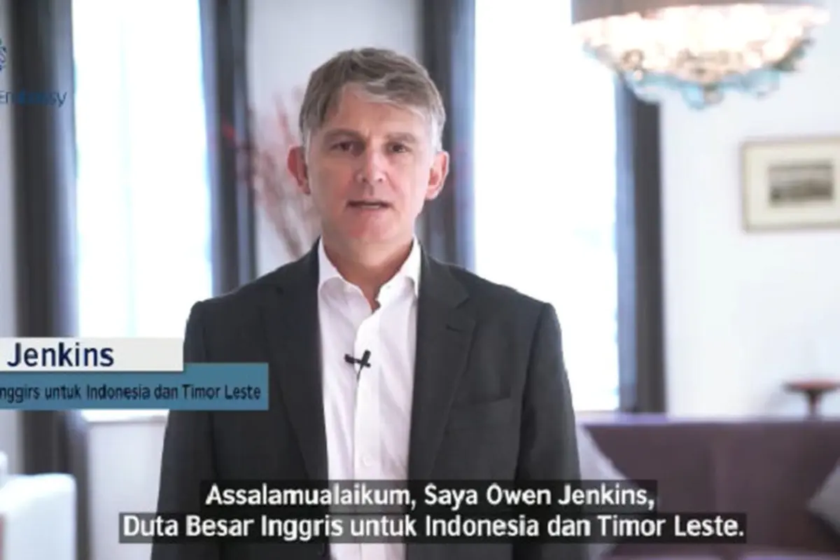 Dalam video berdurasi singkat, Dubes Inggris Owen Jenkins menyoroti hari raya tahun ini di tengah pandemi COVID-19 (Kedubes Inggris)