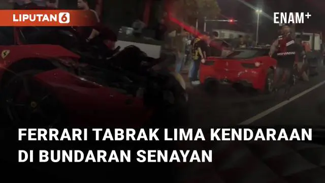 Beredar video viral terkait mobil Ferrari yang terlibat kecelakaan. Ferrari tersebut tabrak 5 mobil dalam kejadian ini