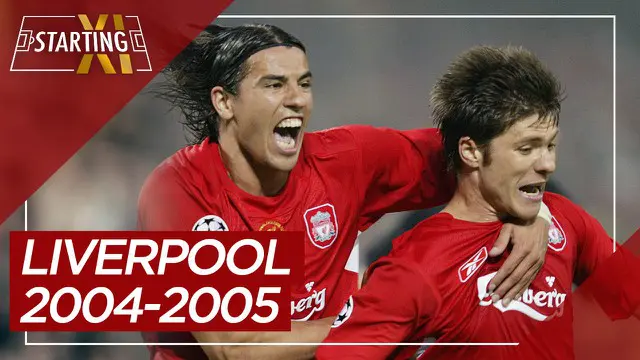 MOTION GRAFIS: Starting XI Liverpool Saat Kalahkan AC Milan di Final Liga Champions 2004-2005
