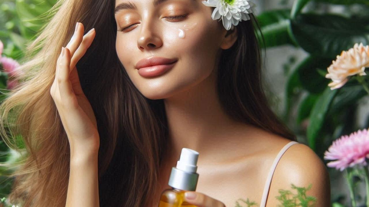 Ilustrasi Ibu Hamil Pakai Skincare