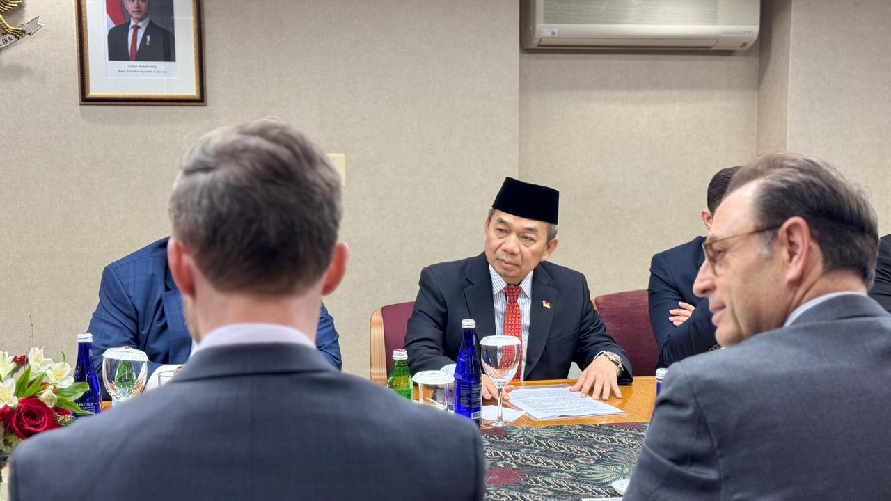 Ketua Fraksi PKS DPR RI Jazuli Juwaini memimpin Delegasi Fraksi PKS bertemu dengan Perwakilan Khusus Sekjen PBB di New York.