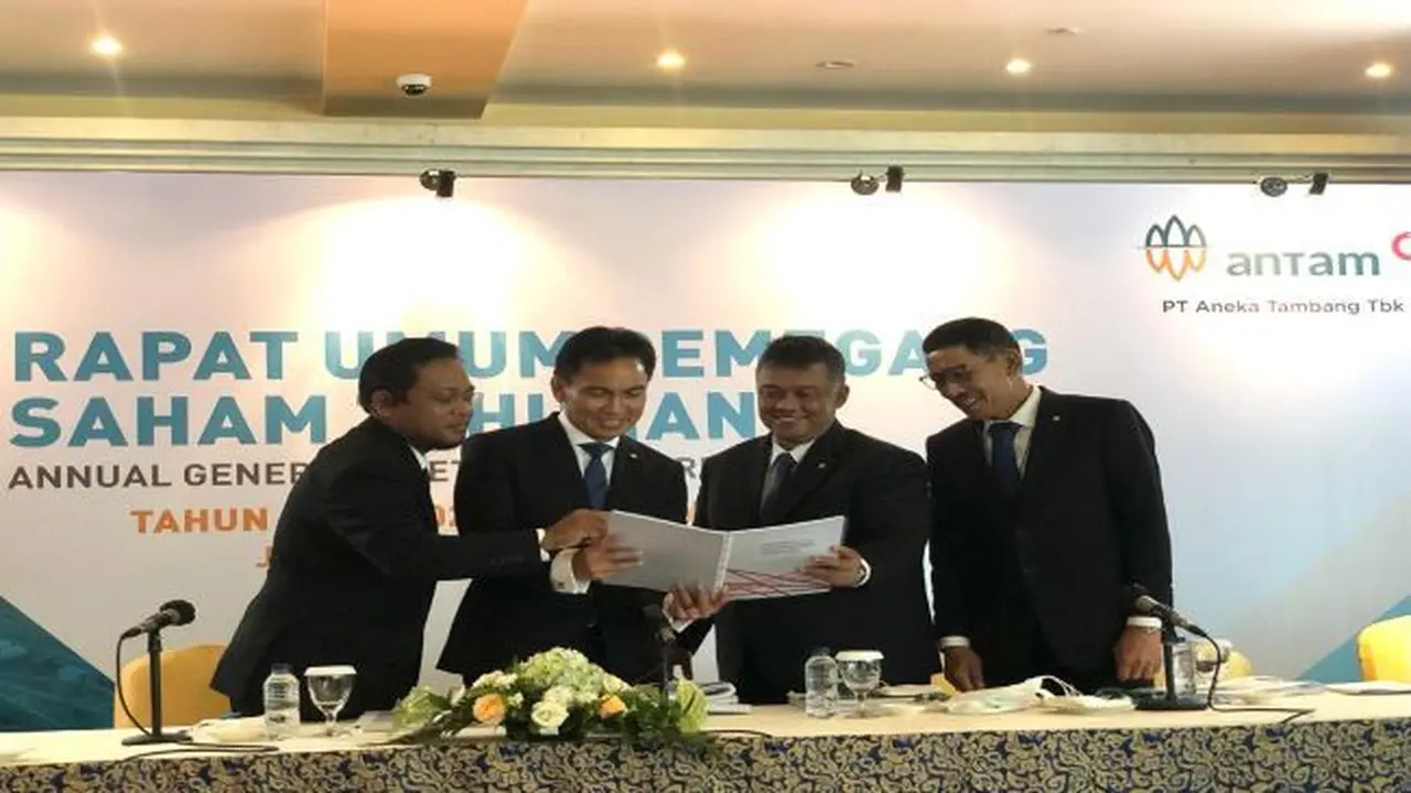 RUPST PT Aneka Tambang Tbk (ANTM) pada Selasa, (24/5/2022) (Foto: Liputan6.com/Pipit I.R)