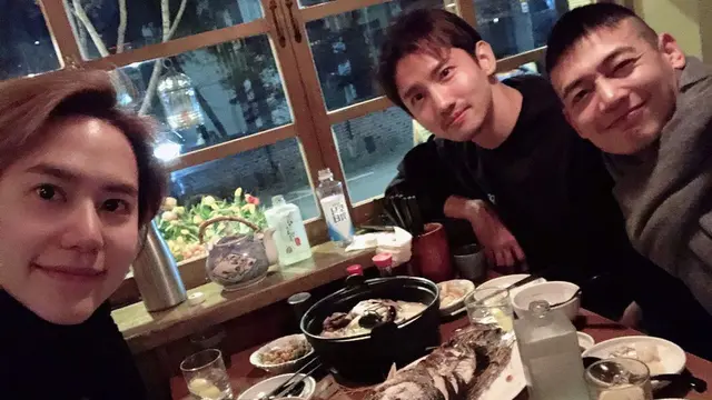 Kyuhyun Super Junior, Changmin TVXQ, dan Minho SHINee. (Instagram/ changmin88)