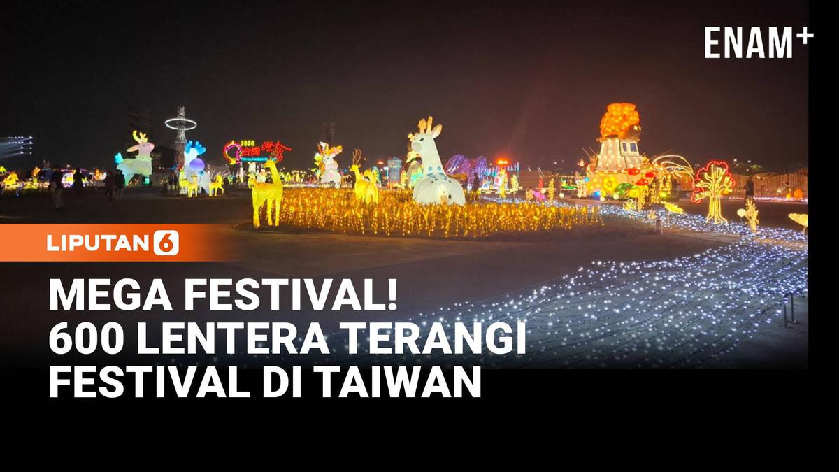 Festival Lampion Taiwan 2026 di Chiayi, 600 Lentera Spektakuler Terangi Langit