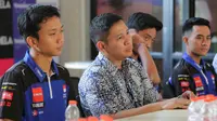 Rombongan tim Yamaha Racing Indonesia melakukan media visit bertemu dengan beberapa media di bawah naungan KLY: Bola.com, Bola.net dan Liputan6 hari Jumat (23/02/2024). (Abdul Aziz/Bola.com)