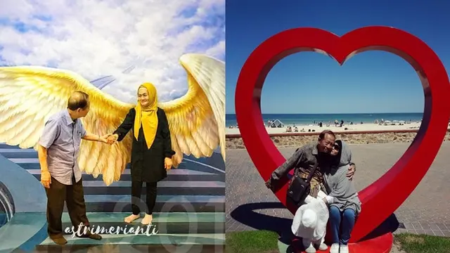 Meski tak muda lagi, Kusthini dan Harjono Sigit masih terlihat romantis.