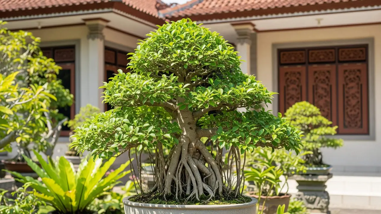 Tanaman Bonsai Depan Rumah