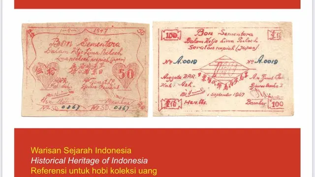 Buku ORIDA: Oeang Republik Indonesia Daerah 1947-1949 karya Suwito Harsono.