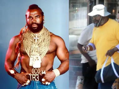 Mr. T berperan sebagai Sersan B. A. Baracus dalam serial televisi The A-Team (Dailymail)