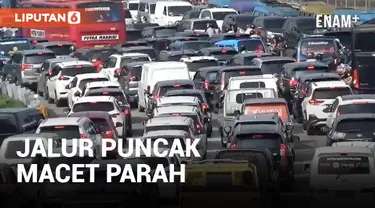 Antusias warga untuk berwisata di masa liburan idul fitri nampak di kawasan menuju puncak Bogor. Kemacetan parah terjadi di ruas jalan tol hingga jalan arteri pada H plus 3 lebaran.