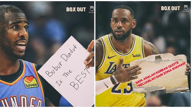 6 Editan Tulisan Kocak di Foto Pebasket Ini Bikin Cengar ...