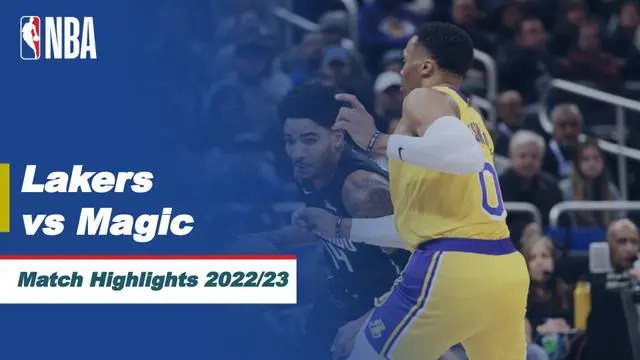 Berita video highlights pertandingan NBA antara LA Lakers melawan Orlando Magic, pada Rabu (28/12/22). LeBron James memimpin perolehan poin dan membawa Lakers menang 129-110.