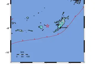 Titik gempa bumi di Maluku