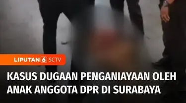 Seorang perempuan ditemukan tergeletak tak berdaya di basement parkir sebuah mal di kawasan Surabaya Barat, Surabaya, Jawa Timur. Korban yang akhirnya meninggal dunia, sebelum dianiaya kekasihnya berinisial R yang diduga anak anggota DPR.