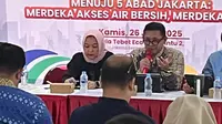 Ketua Komisi D DPRD Jakarta, Yuke Yurike dalam diskusi publik bertajuk “Merdeka Akses Air Bersih, Merdeka Hidup” di Tebet Eco Park. (Foto: Istimewa).