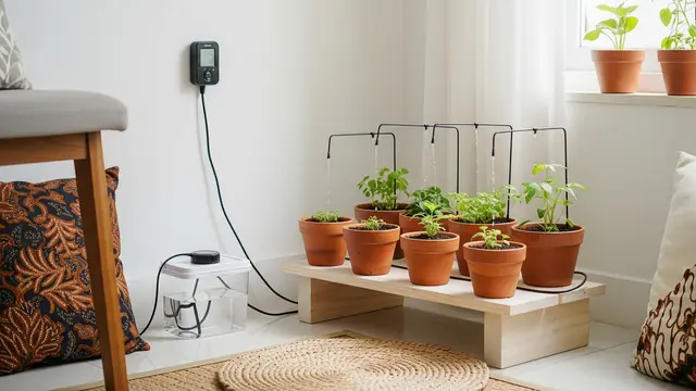 Sistem Drip Sederhana di Dalam Ruangan