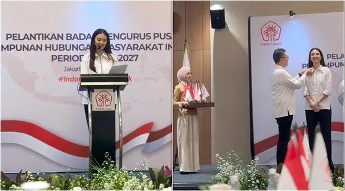 Gaya Raline Shah Tampil Elegan Saat Dilantik Jadi Staf Khusus Kementerian Komunikasi dan Digital