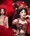 Diabadikan oleh fotografer ternama,  FD Photography, beberapa seleb tampil elegan dan mewah saat jalani pemotretan bertema Imlek.