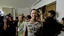 Jenderal Sutarman tiba di kantor KPU sekitar pukul 15.45 WIB. Jakarta, Jumat (9/5/2014) (Liputan6.com/Faizal Fanani)