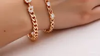 8 Model Gelang Emas Rantai 3 Gram dengan Berlian, Aksesori Mewah yang Tetap Ringan Dipakai