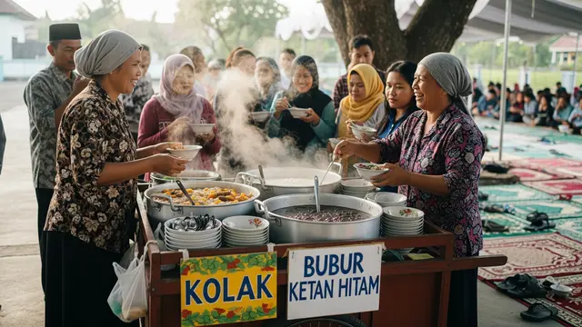 Berjualan Kolak dan Bubur
