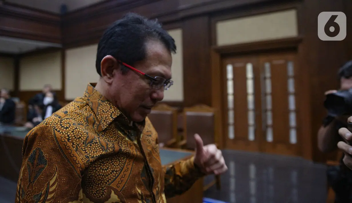 Sebelumnya, JPU pada KPK menuntut Hasbi Hasan dijatuhi hukuman 13 tahun dan delapan bulan penjara. (merdeka.com/Arie Basuki)
