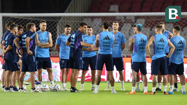 Latihan Resmi Timnas Argentina Jelang Laga FIFA Matchday Melawan Timnas Indonesia