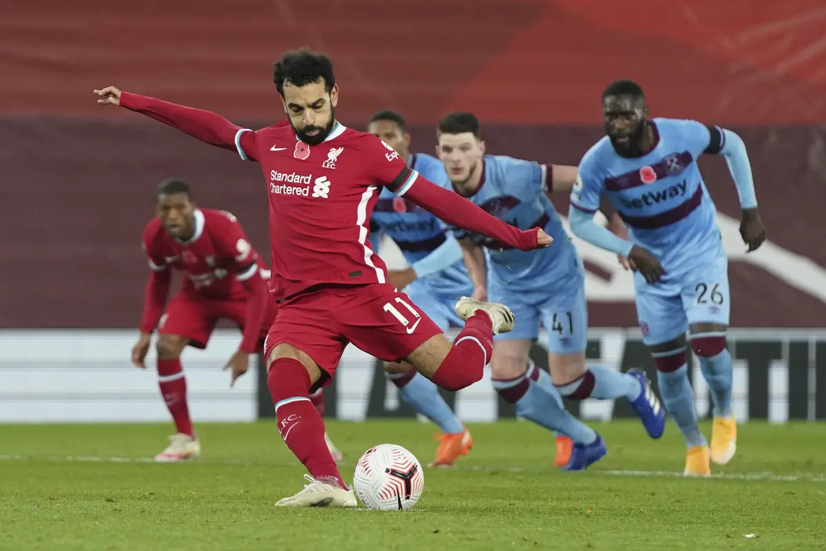 Pemain Liverpool Mohamed Salah